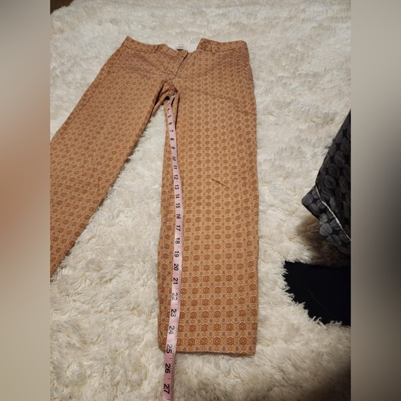 J. Crew Women’s Stretch City Fit Size 8 Print Trousers EUC - Picture 2 of 9